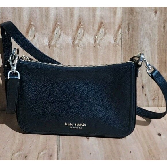 Kate Spade Hudson Pebbled Medium Leather Crossbody Convertible Shoulder Bag